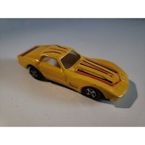 Vintage  Yellow & Red Corvette Stingray Die-cast Metal Chevrolet Racer